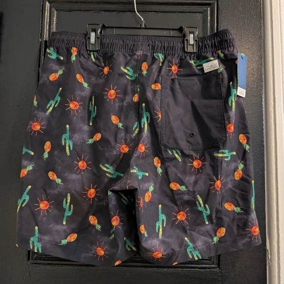 Blue Crown Shorts Swim Volley Men's Black Shorts BNWT - Picture 9 of 15